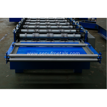 Corrugated roofing sheet roll forming machine line